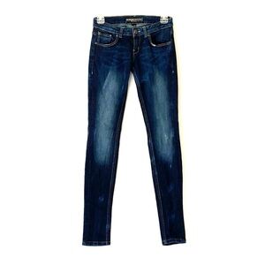 BERSHKA Durian Collection Dark Skinny Denim Jeans